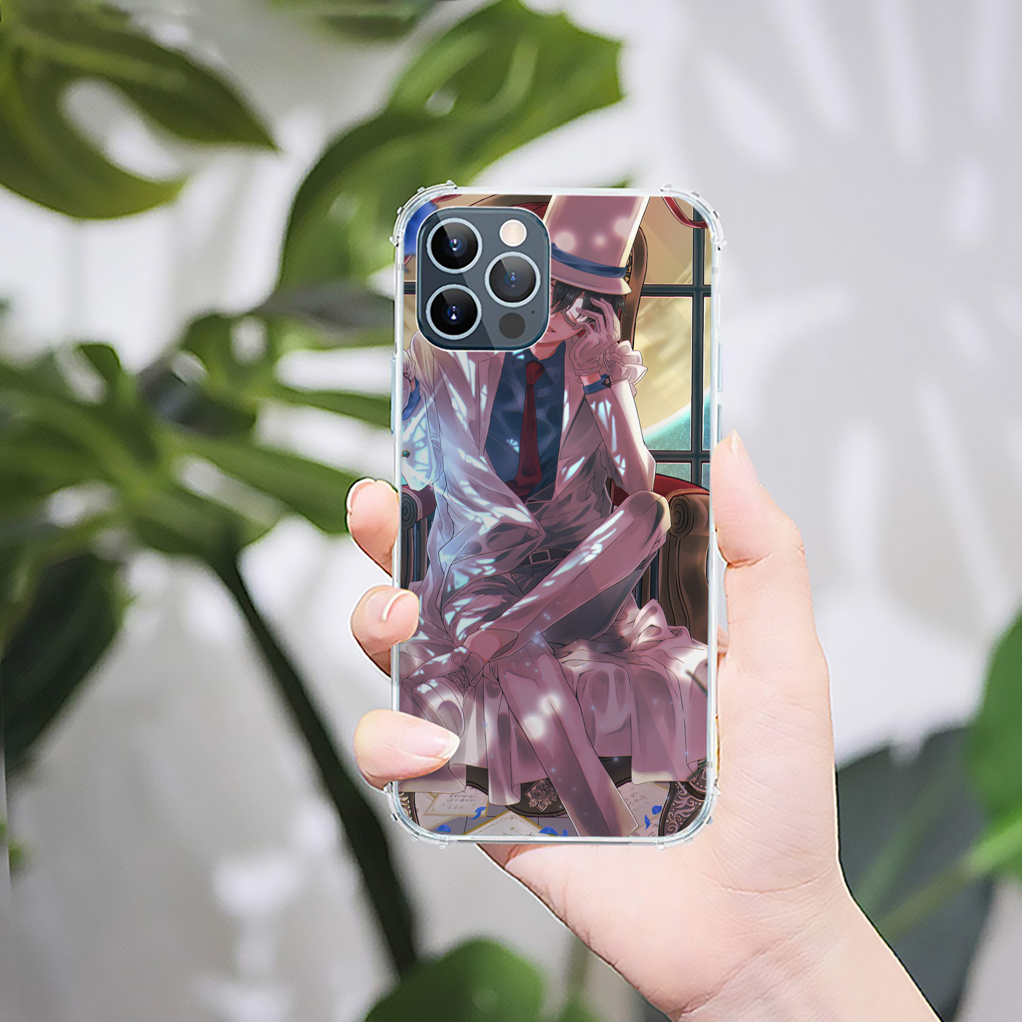 （画像用） 名探偵コナン Detective Conan 【iPhone 12シリーズ対応】透明スマホケース（クリアソフトケース）